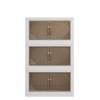 GlasFlength Decorative Storage Cabinets, Stylish and Functional Storage for Bedroom, Living Room, Kitchen, White, 21.65”*12.99”*35.43" - 3 of 4