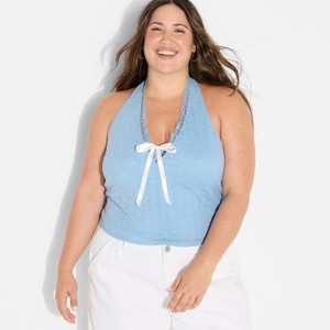 Women's Game Day Lace Halter Top - Wild Fable™ - 1 of 3