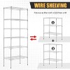 BestMassage 6-Tier Shelving Metal Shelves Unit Garage Shelving Adjustable Standing Shelf Multi-Functional Use for Home Office or Commercial - 3 of 4