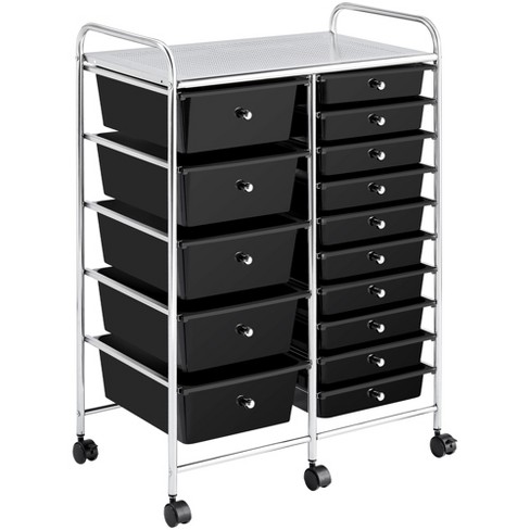 Yaheetech Drawers Rolling Storage Cart Mobile Storage Bin Trolley - image 1 of 4