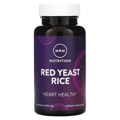 MRM Red Yeast Rice, 60 Vegan Capsules, Greens and Superfood Supplements