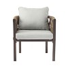 Christopher Knight Home Efraim Patio Rope Weaving Metal Club Chair with Cushion (Set of 2) - 4 of 4