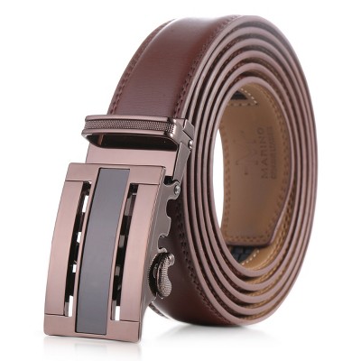 Mio Marino | Men's Twin Sided Ratchet Belt - Umber, Size: Adjustable ...