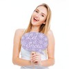 Big Dot of Happiness Funny Pink Snowflakes 1st Birthday - Girl Winter ONEderland Party Photo Booth Props Kit - 10 Piece - 2 of 4
