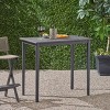 Akoasm Morden Acacia Wood Patio Coffee Table Bar Table-Dark Gray - 2 of 4