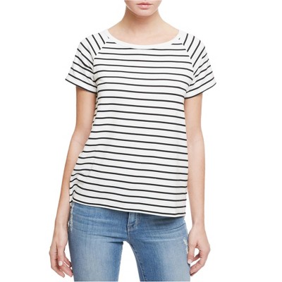 Sanctuary Clothing Womens Stripe Knit Basic T-Shirt