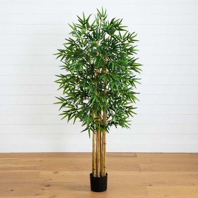 Nearly Natural 5-ft Multi Bambusa Bamboo Tree w/1200 Lvs