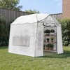 YARDSIGHT 8.5 x 7 FT Walk-in Greenhouse, Portable Pop-up Greenhouse 3 Adjustable Hights Heavy Duty Plant Gardening Canopy with Durable PE Cover - 2 of 4