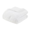 Gulches 3 PCS Twin/Twin XL Metallic Printed Plush Comforter Set with Throw Pillow,White and Gold - 3 of 4