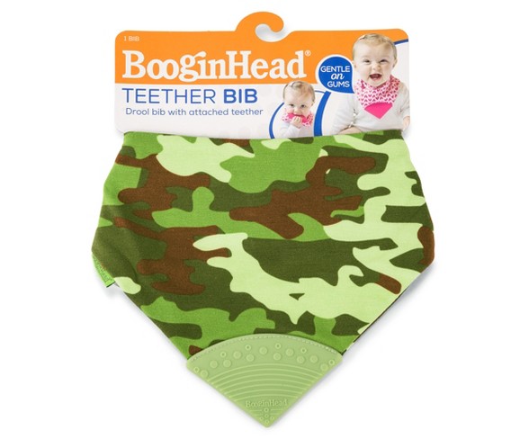 Bandana Teether Bib- Camo Green