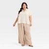 Women's Short Sleeve Button-Down Shirt - Ava & Viv™ - 3 of 3