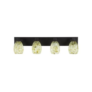 Toltec Lighting Apollo 4 - Light Vanity in  Dark Granite with 5" Ivory Glaze Seashell Shade - 1 of 1