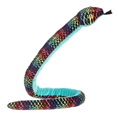 Rainbow colored snake print