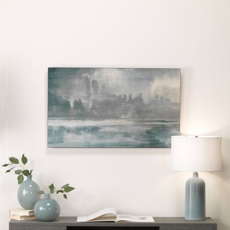 Magnolia Ceramic Table Lamp Blue - Splendor Home, 5 of 6