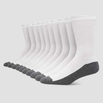 Hanes Premium Men's 10pk Cool Comfort Crew Socks