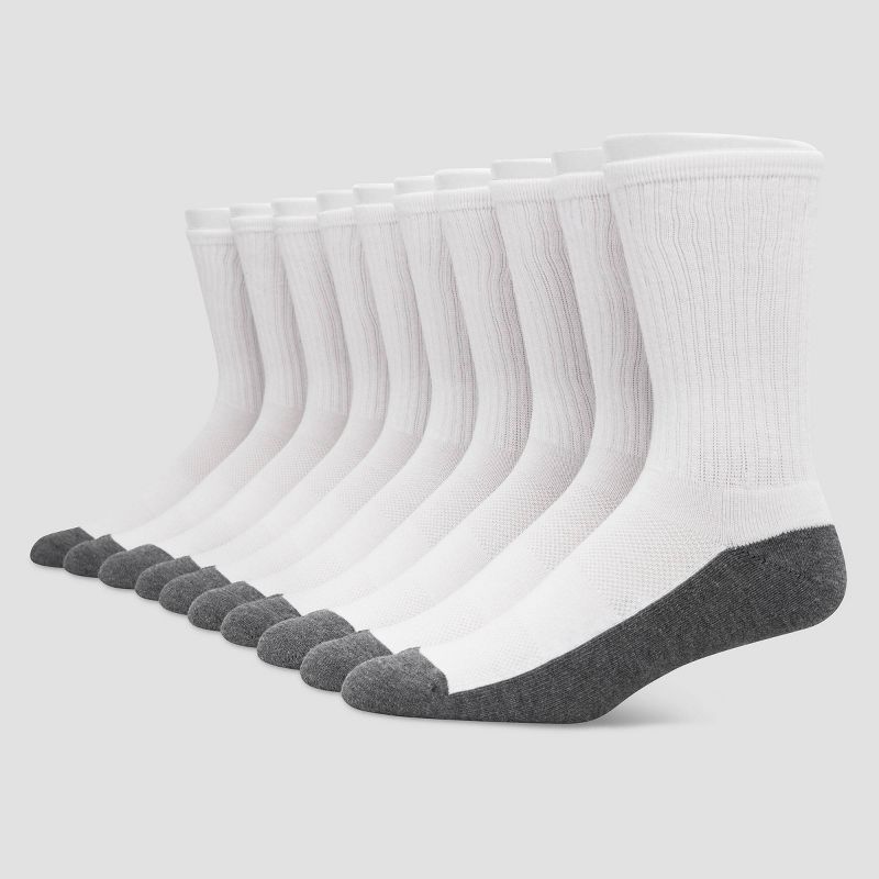 Hanes Premium Men's 10pk Cool Comfort Crew Socks, 1 of 5