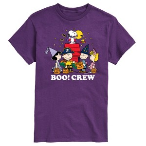 Men's - Peanuts - Boo Crew Short Sleeve Graphic T-Shirt - 1 of 4