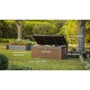 Keter 100 gal Darwin Resin Deck Box Brown: All-Weather, UV Protected Storage Bench with Hydraulic Pistons - 2 of 4