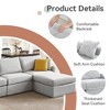 Dyonery Oversized Modular Sectional Sofa, Large L Shaped Sleeper Couch for Living Room, Convertible Modular Couch with Storage Ottoman - 4 of 4