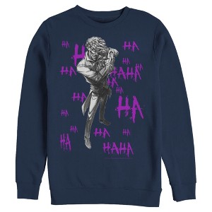 Men's Batman Joker Ha Ha Sweatshirt - 1 of 3
