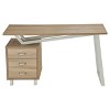 Modern Design Computer Desk with Storage Sand Stone - Techni Mobili