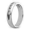 Black Bow Jewelry 5.25mm 14K White Gold 9-Stone 1/2 Ctw Diamond Standard Fit Band - 3 of 4