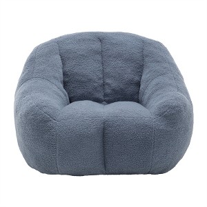 OUTSUPPLY Bean Bag Chair, Bean Bag Sofa with Soft Stuffed Filling, Fluffy and Lazy Sofa for Dorm, Apartment, Living Room - 1 of 4