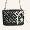 Unique Bargains Faux Pearl Heart Handbag Charms Keychains 1 Pc - 2 of 4