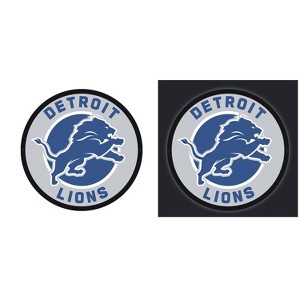 Evergreen Ultra-Thin Edgelight LED Wall Decor, Round, Detroit Lions- 23 x 23 Inches Made In USA - 1 of 4