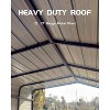 13' x 16' x 10' Metal Carport Heavy Duty, 27 Ga. Steel Roof and 18 Ga. Reinforced Frame, Permanent Shed for Agricultural Machinery, N.W. 460 lbs - 4 of 4