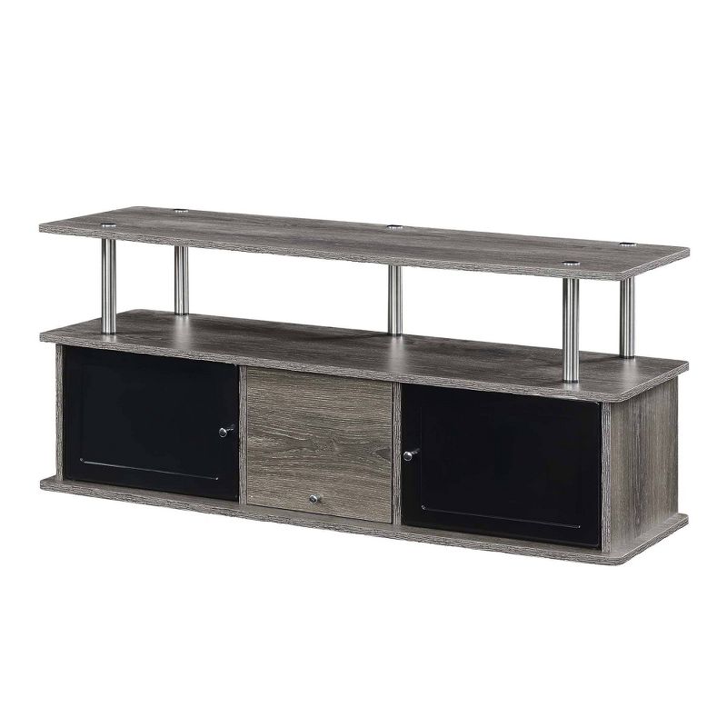 Designs2Go TV Stand for TVs up to 50" with 3 Storage Cabinets and Shelf - Breighton Home, 1 of 6