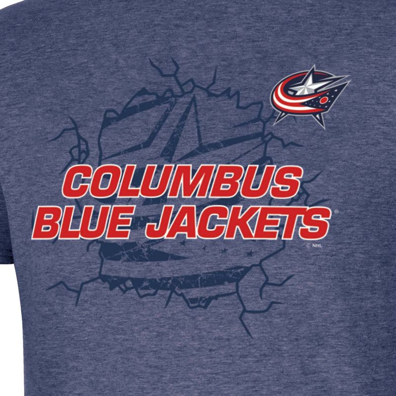 NHL Columbus Blue Jackets Men's Short Sleeve T-Shirt, 3 of 4