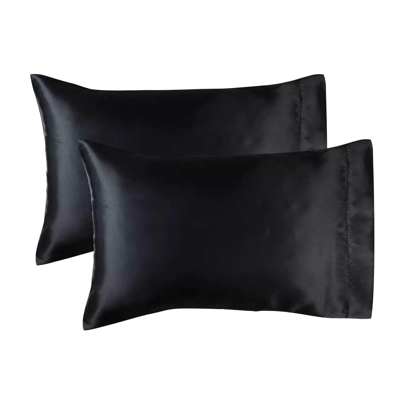 Standard 2pk Solid Satin Pillowcase Set - Posh Home - image 1 of 1