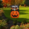 Briarwood Lane Trick Or Treat Pumpkin Burlap Halloween Garden Fla - 4 of 4