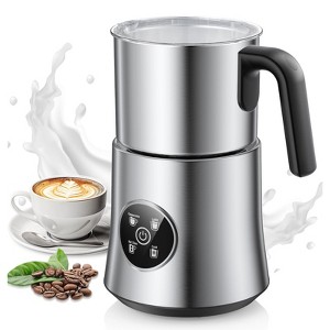 Teendow 900ml Electric Milk Frother Machine, Coffee Foamer Stainless Steel Milk Pitcher, Tea Stirrer, Hot and Cold Double,Sliver - 1 of 4