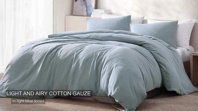 Riverbrook Home 3pc Devin Gauze Comforter Bedding Set, 5 of 7, play video
