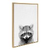 Sylvie Raccoon Framed Canvas by Simon Te Tai - Kate & Laurel All Things Decor - 2 of 4