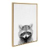 Sylvie Raccoon Framed Canvas by Simon Te Tai - Kate & Laurel All Things Decor - image 2 of 4