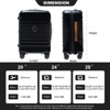 SEVOBAL Luggage 28 Inch Lightweight Suitcase with TSA Lock USB Port and Spinner Wheels for Travel, Black, 21"*11"*30" - 2 of 4