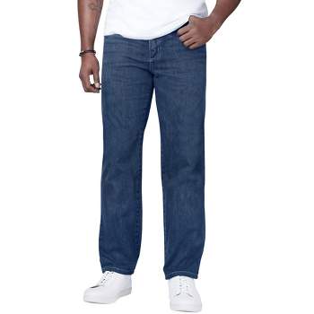 Liberty Blues Men's Big & Tall  Relaxed-Fit Side Elastic 5-Pocket Jeans