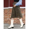 Allegra K Women's Round Toe Chunky Heels Patent Leather Mid Calf Boots - 2 of 4