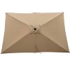CAVINAS 6x9 FT Cantilever Patio Umbrella, Waterproof and Windproof Design with Crank, Beach Umbrella, without Base - 4 of 4