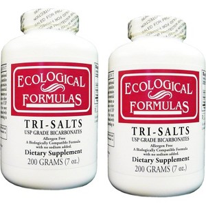 Ecological Formulas Tri-Salts Powder – Calcium, Magnesium & Potassium Supplement, Sodium-Free, 200g Each, 2-Pack - 1 of 3