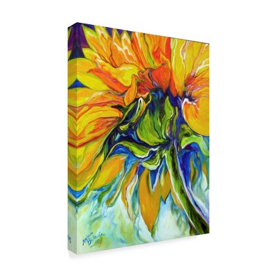 Trademark Fine Art -Marcia Baldwin 'Sunflower In July' Canvas Art