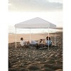 10x10 Pop Up Canopy with Removable 4 Sidewalls - Easy Up Camping Tent with One Button Push Setup for Deck, Garden, Sports, Beach, Party - 3 of 4
