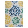 Boho Washable Area Rug– Floral Low Pile Non-Slip Carpet for Living Room, Bedroom, Office, Playroom, Entryway, Kitchen, Dining Room - 3 of 4
