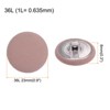 Unique Bargains Round Metal Sewing Cloth Covered Button 10 Pcs - 2 of 4