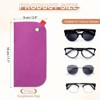 Unique Bargains Felt Soft Storage Scratch-Resistant Women Men Eyeglasses Bag 3 Pcs - 2 of 4