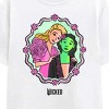 Wicked Part One Green Goes Well With Pink Mirror Scene Adult White Crew Neck Short Sleeve T-shirt - 2 of 3