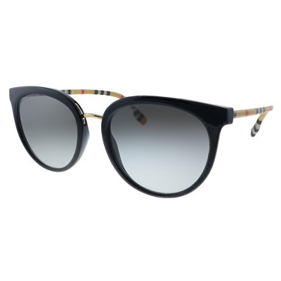 Burberry Willow BE 4316 385311 Womens Round Sunglasses Black 54mm